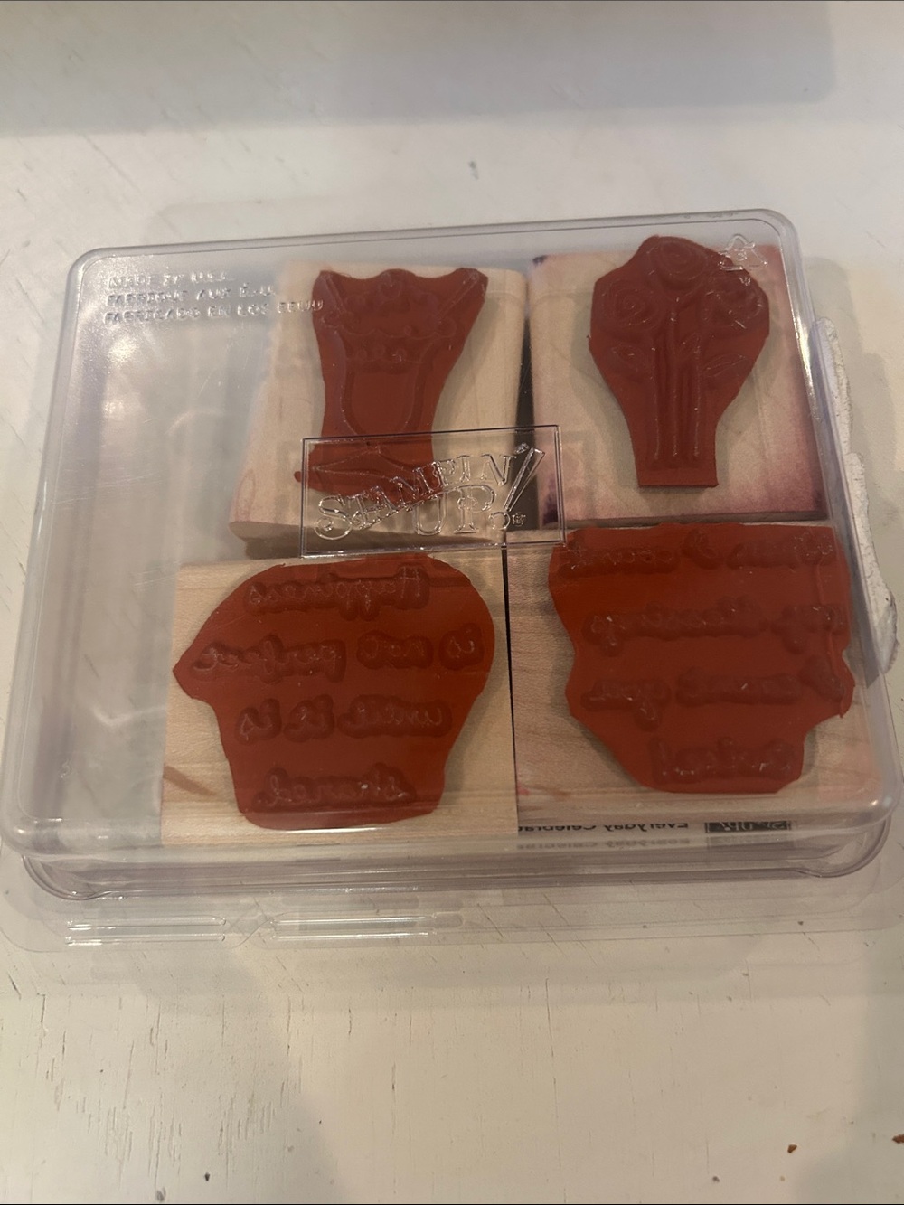 Stampin' Up! Everyday Celebrations Wooden Stamp Set - Natural Wood - Picture 5 of 5
